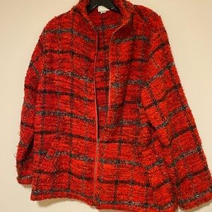 Warm Attractive All Purpose Red (with Black) Coat